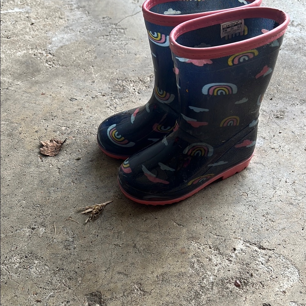 Kids' Rainbow Patterned Rain Boots